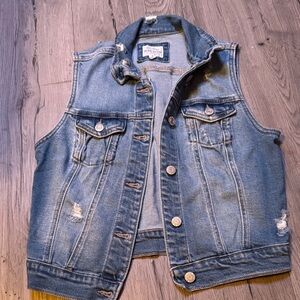 Denim Sleeveless Vest